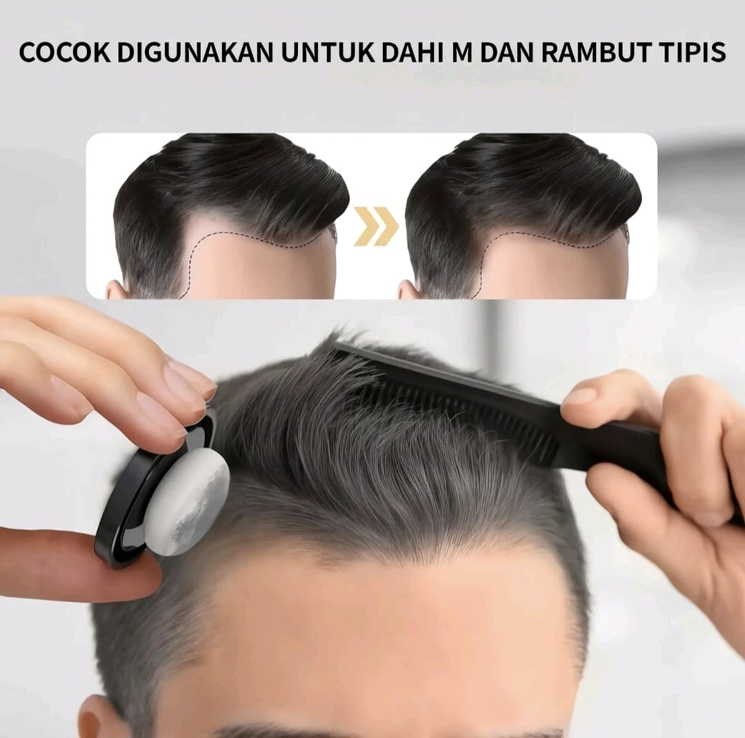Cocok untuk dahi M dan rambut tipis